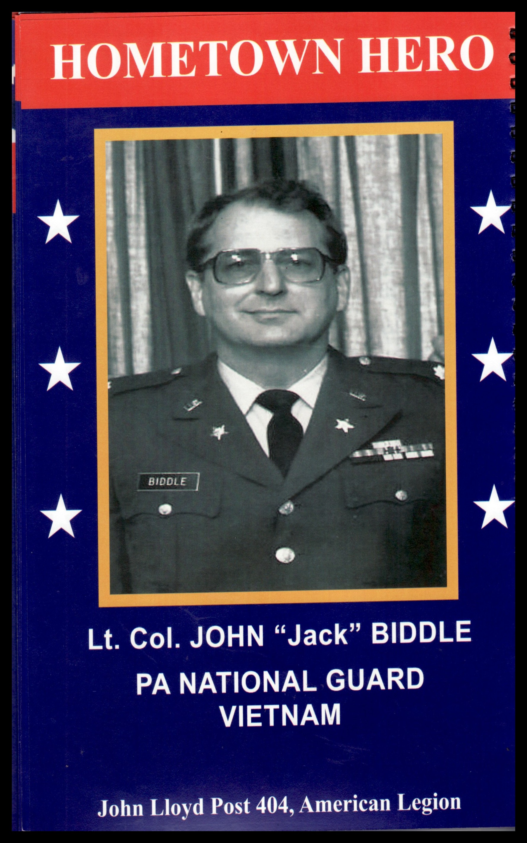 Lt. Col. John “Jack” Biddle – Elizabethville Area Hometown Hero ...