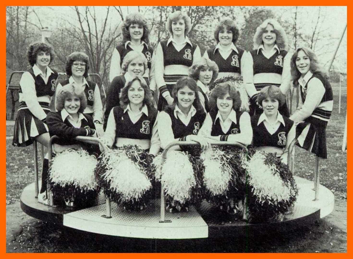 1980's - Unknown Cheerleaders - Lincoln High School