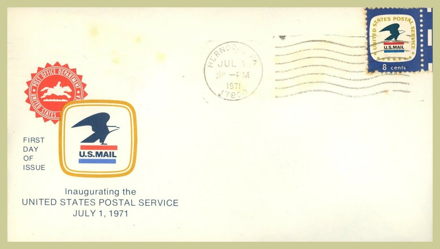 Inauguration of the United States Postal Service at Herdon, 1971 ...