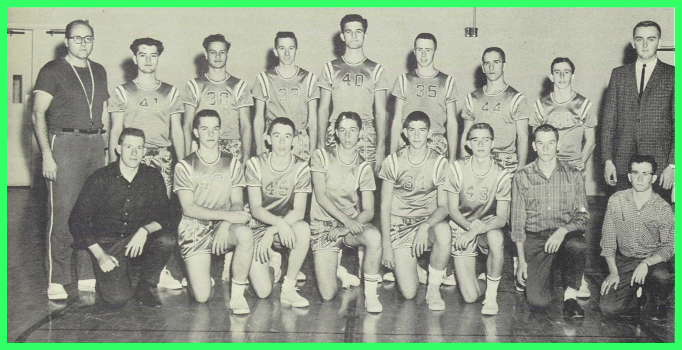 Mahanoy Joint High School – Boys’ Basketball Team, 1963 – Lykens Valley ...